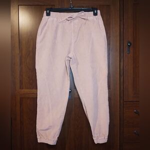 Arizona Jeans Co Corduroy Jogger Sz L In Blush